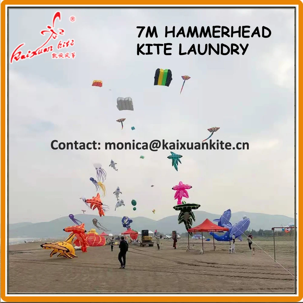Стирка Морской Головы Акулы надувная лампа от Weifang kaixuan kite factory|Воздушные змеи| |