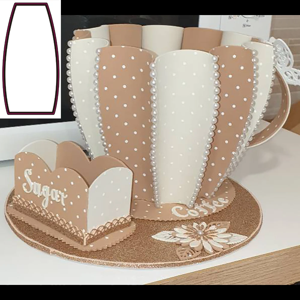 

New Cup holder Die Cut Letter Metal Cutting Dies Stencil Scrapbooking Embossing New Christmas Craft Stamps And Dies