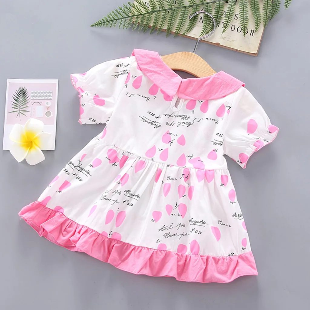 Корейская версия маленькое свежее платье для девочки летнее милое принцессы с