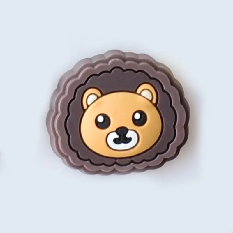 1 шт. Мультяшные животные подвески из ПВХ для обуви милый тигр/Лев/коала