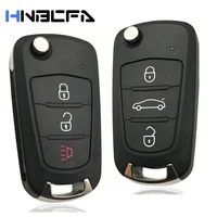 new 3 buttons flip car remote blank key shell for great wall wingle steed 5 6 haval hover h5 folding key cover uncut blade