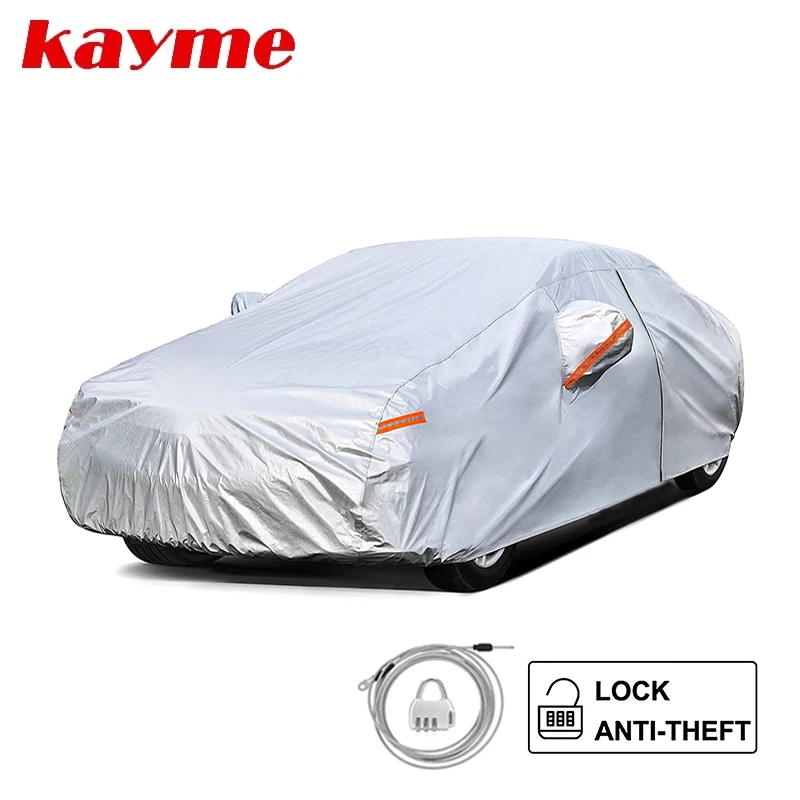 Kayme Car Cover for Automobiles All Weather Waterproof with Lock and Zipper Door, Outdoor Cover Sun Uv Rain Snow Protection JEEP Kayme Car Cover for Automobiles All Weather Waterproof with Lock and Zipper Door, Outdoor Cover Sun Uv Rain Snow Protection JEEP
