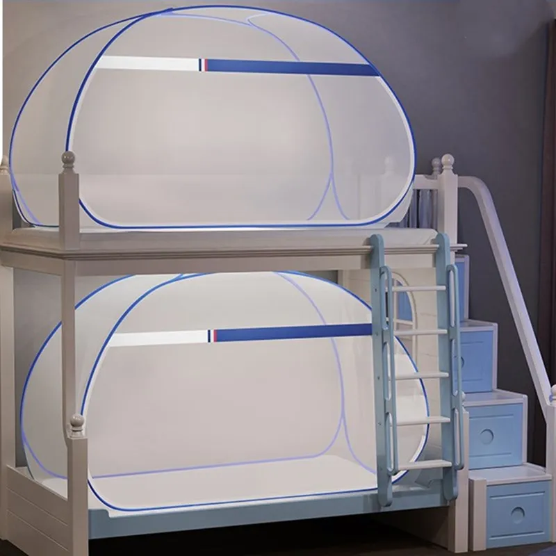 Двухъярусная кровать двухъярусная москитная сетка студенческая штора складная