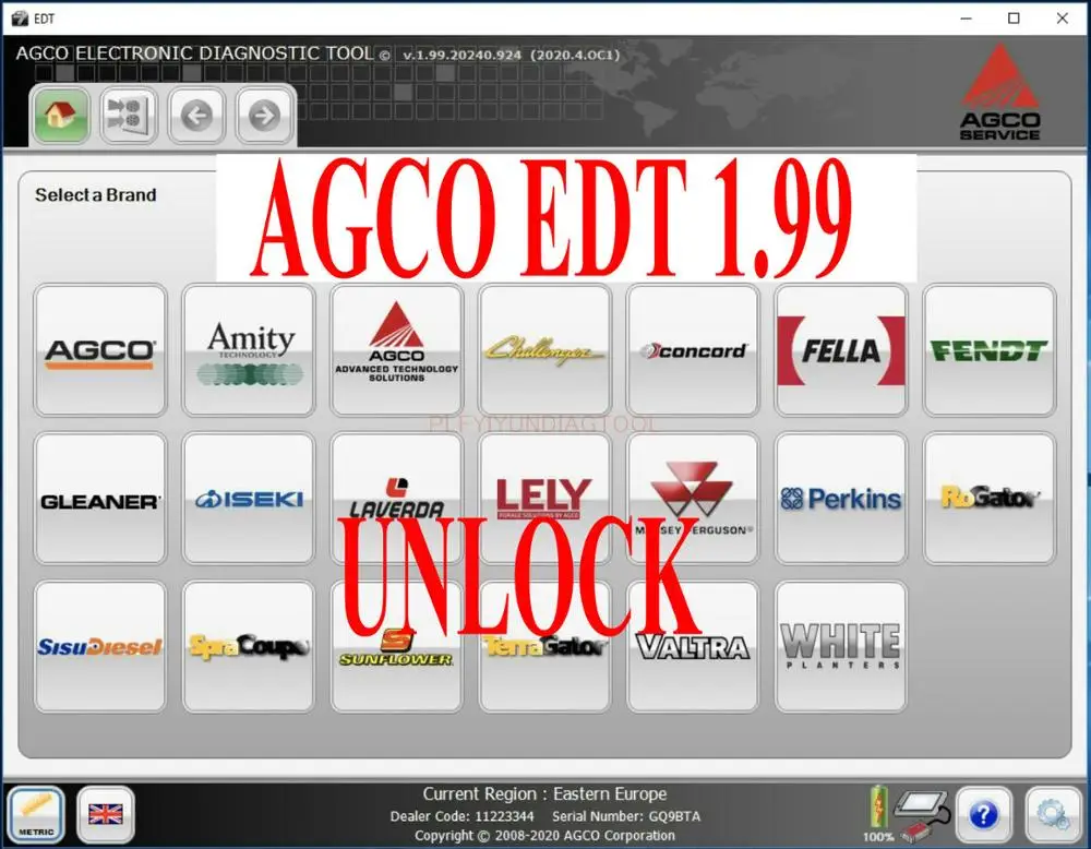 2021 AGCO электронное средство диагностики 1 99 [обновление до 01 2021] EDT + активация для