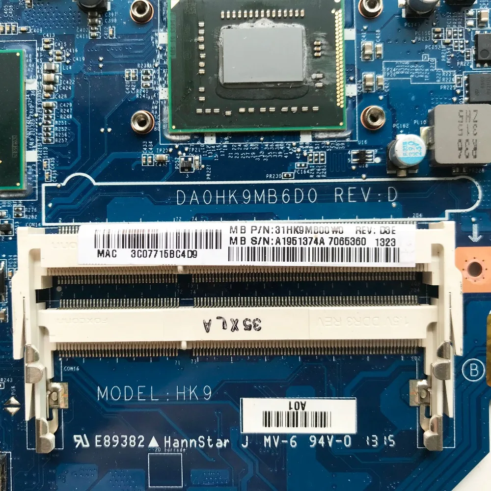 Материнская плата LSC для ноутбука Sony VIAO SVF152 A1951374A SR0V4 987 CPU DA0HK9MB6D0 HM70 100%