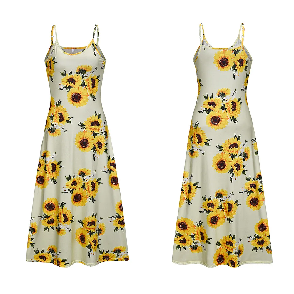 Сексуальное женское платье с цветочным принтом лето 2020 модное тонкое длинное без