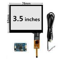 3 5 inch 76mm63mm raspberry pi high compatibility universal industry capacitive digitizer touch screen panel glass