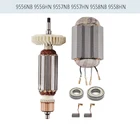 Ротор якоря AC220-240V для MAKITA 518870-8 510107-9 515613-9 9558NB 9556NB 9556HN 9558HN 9557NB 9557HN 9556HNG 9558NBR