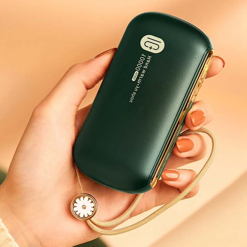 

USB Hand Warmer and Power Bank 2-In-1 Self-Heating Large-Capacity Portable Power Bank Portable