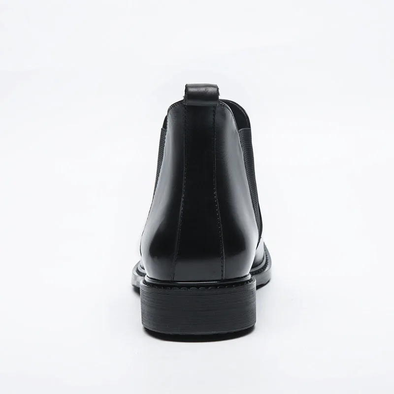 

Winter Chelsea Boots Men Genuine Leather Shoes Men Ankle Boots Fashion Brand Dress Boots Male Footwear B85