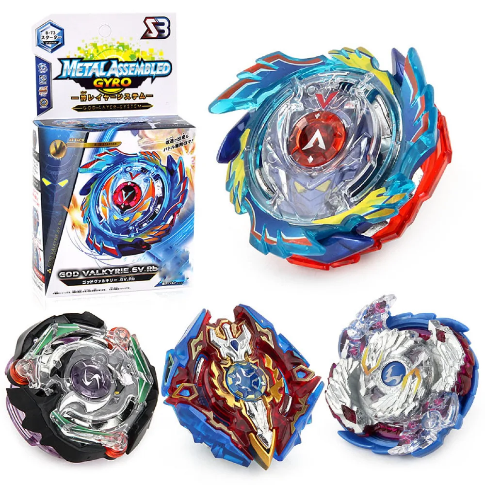 

SB Beyblades Toys Metal Fusion Assemble One-way Ruler Launcher with Color Box Gifts for Kids