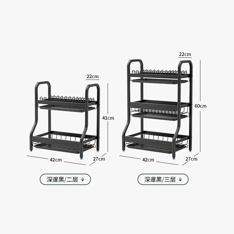 

Stainless Steel Kitchen Shelf Household Storage Creative Bowl Dish Rack Chopping Board tool Rack Space Saving