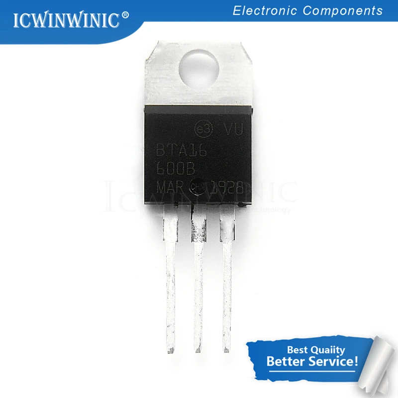 10 шт BTA16-600B BTA16-600-220 TO220 BTA16 600V 16A симисторов новый оригинальный в наличии |