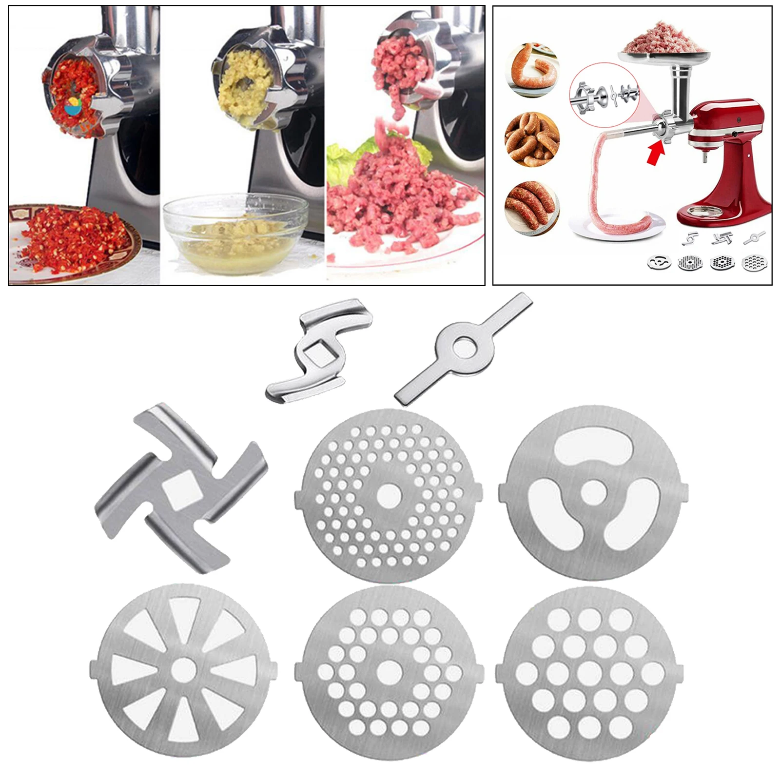 Лезвие для измельчения колбасы сменные трубы 8 шт./3 шт. | Спорт и развлечения