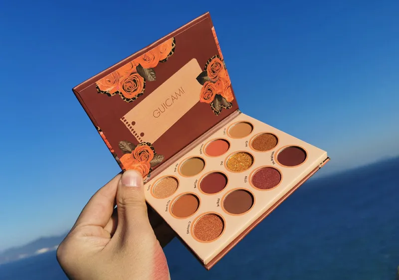 12 цветов леопардовые розовые перламутровые блестки Палетка теней для век макияж