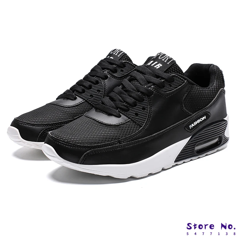 

2019 Couples Sports Sneakers Air Cushion Women Men Jogging Shoes Comfortable Trainers for Running Lace Up Running Shoes Cheap
