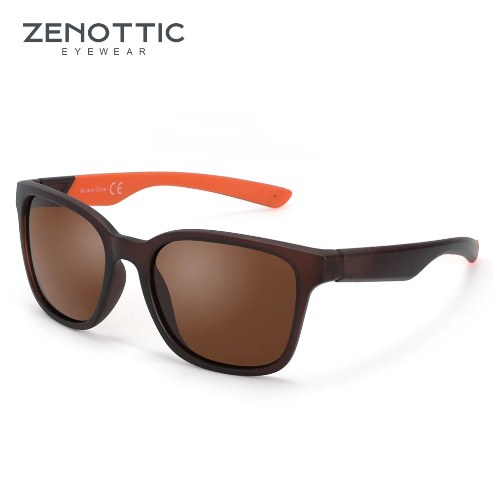 ZENOTTIC, классические, поляризационные солнцезащитные очки, мужские, Полароид, ультралегкие, для вождения, квадратная оправа, солнцезащитные очки, мужские, очки, UV400, Gafas De Sol - Цвет линз: 004