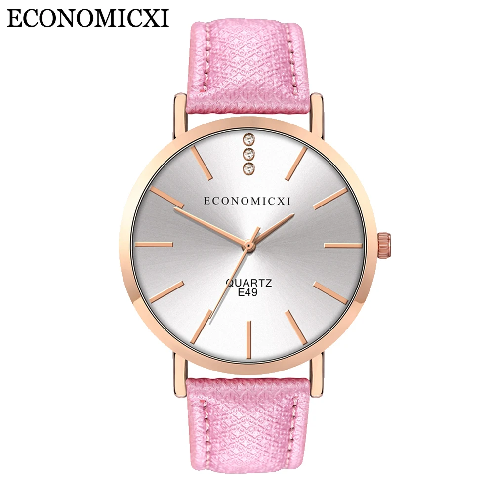 Женские часы брендовые кварцевые женские Топ Роскошные наручные красный кожаный