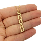Индивидуальное вертикальное ожерелье с именем из нержавеющей стали, подвеска с буквами, ожерелье, Женские Ювелирные изделия, подарки для вас