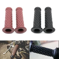 2pcs 22mm rubber anti skid motorcycle cafe racer handlebar grip sleeve cover