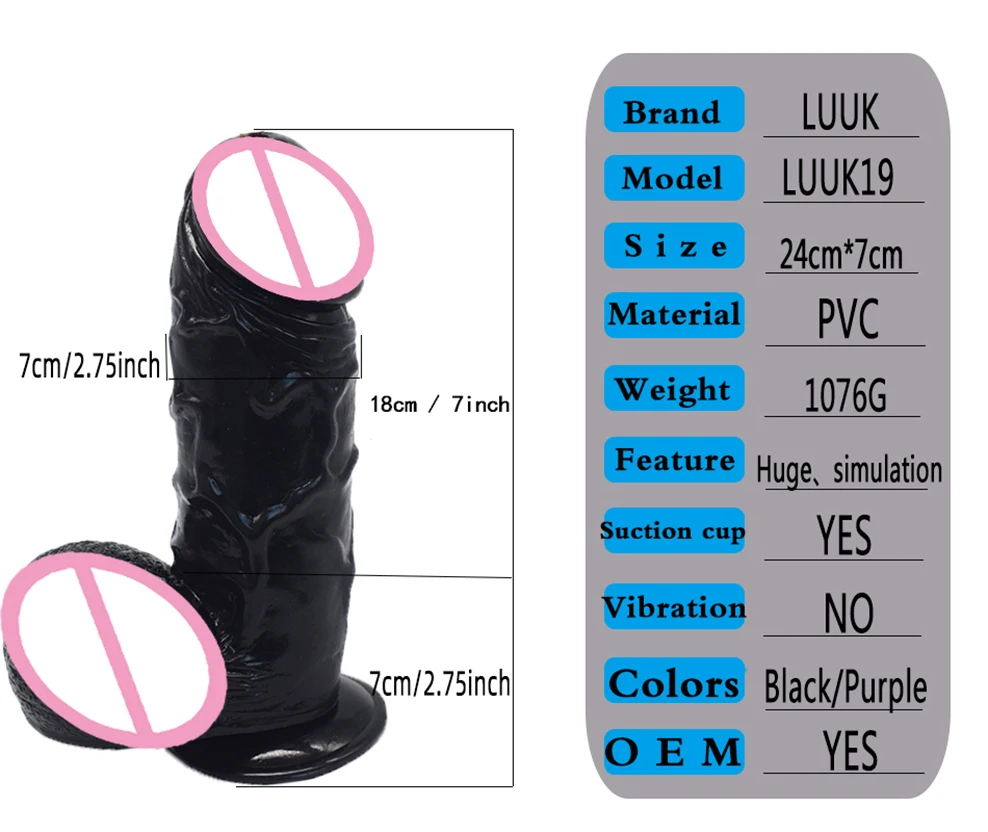 Реалистичные фаллоимитаторы огромный пенис с присоской Женский мастурбатор