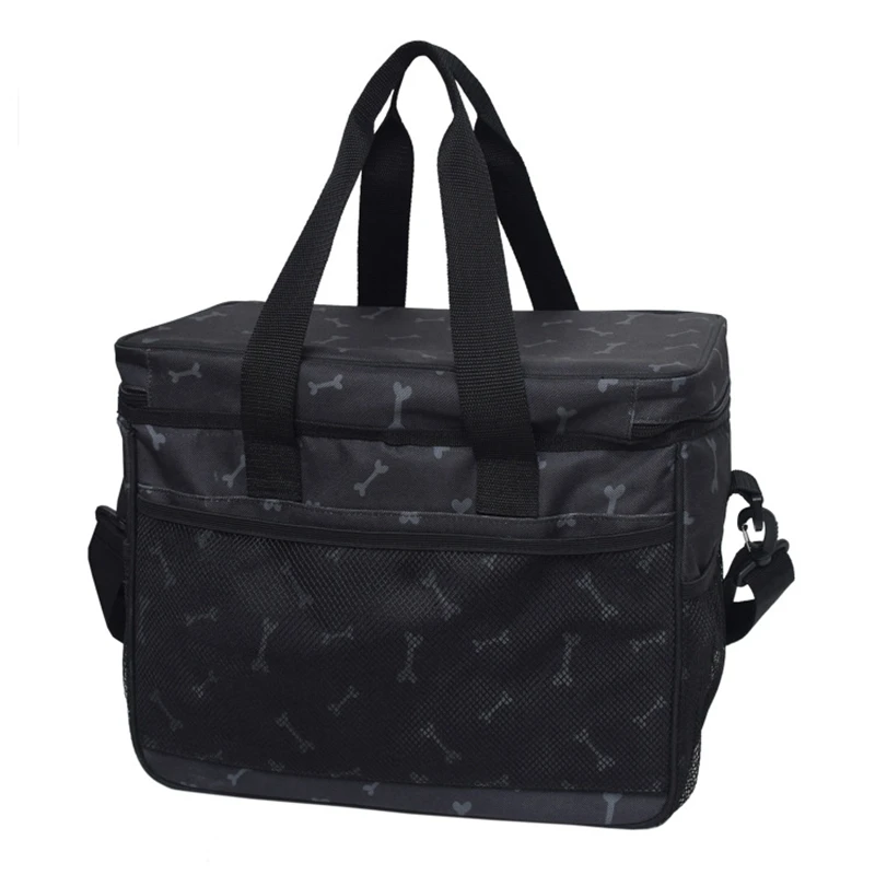 

Dog Travel Bag - Airline Approved Travel Set for Dogs Stores All Your Dog Accessories -2X Food Storage Containers