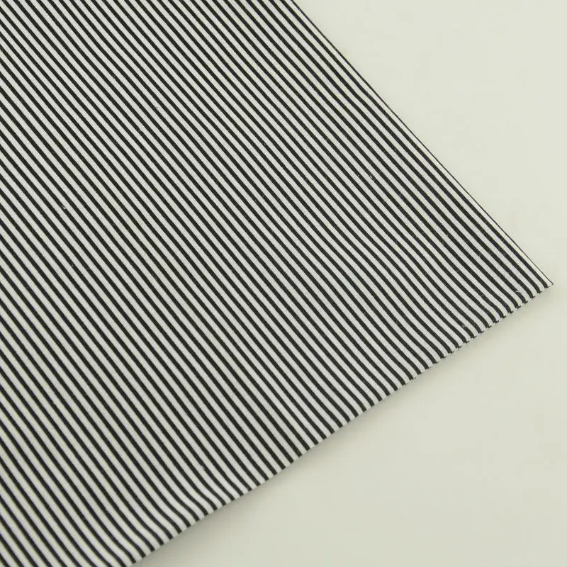 Хлопчатобумажная ткань Booksew 100% в белую и черную полоску дизайнерская швейная
