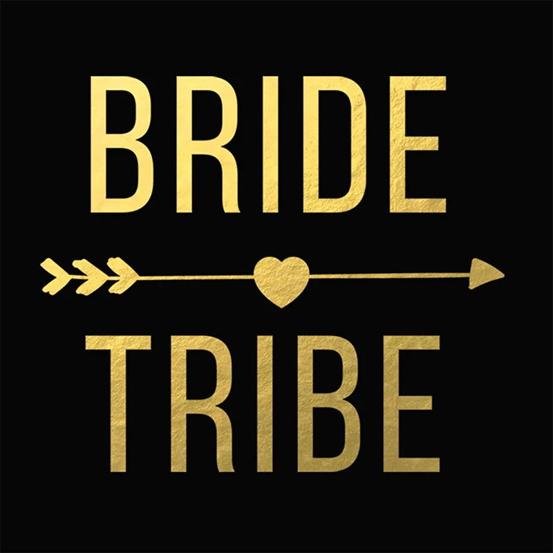 10 шт Временные татуировки для команды невесты племени девичника вечерние