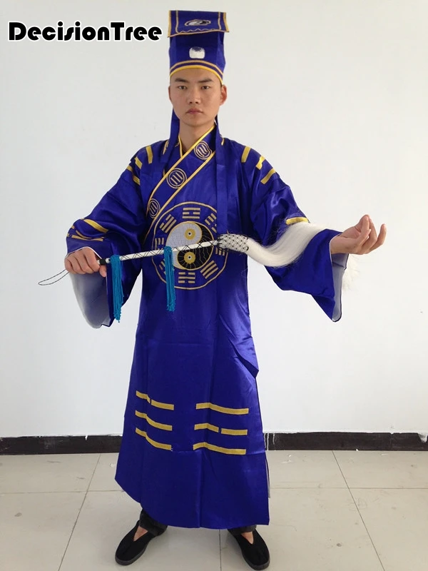 

2021 cotton&linen men tang suit kung fu uniforms martial arts coat hanfu lay wing chun clothing taoist robe gown red gray