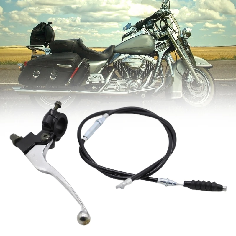 

7/8 Handlebar Clutch Lever and Clutch Cable with Adjuster Practical Parts Repalce 50cc70cc90cc110cc125cc Dirt Pit Bike