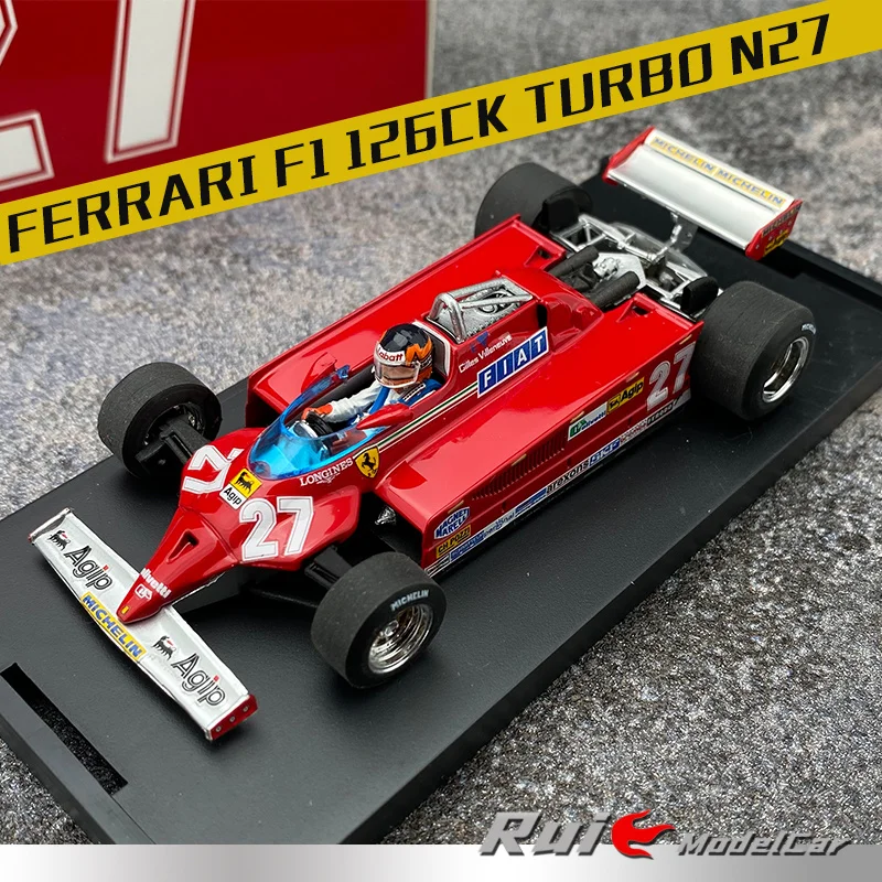 

1:43 Brumm FERRARI F1 126CK TURBO N 27 simulation alloy car model
