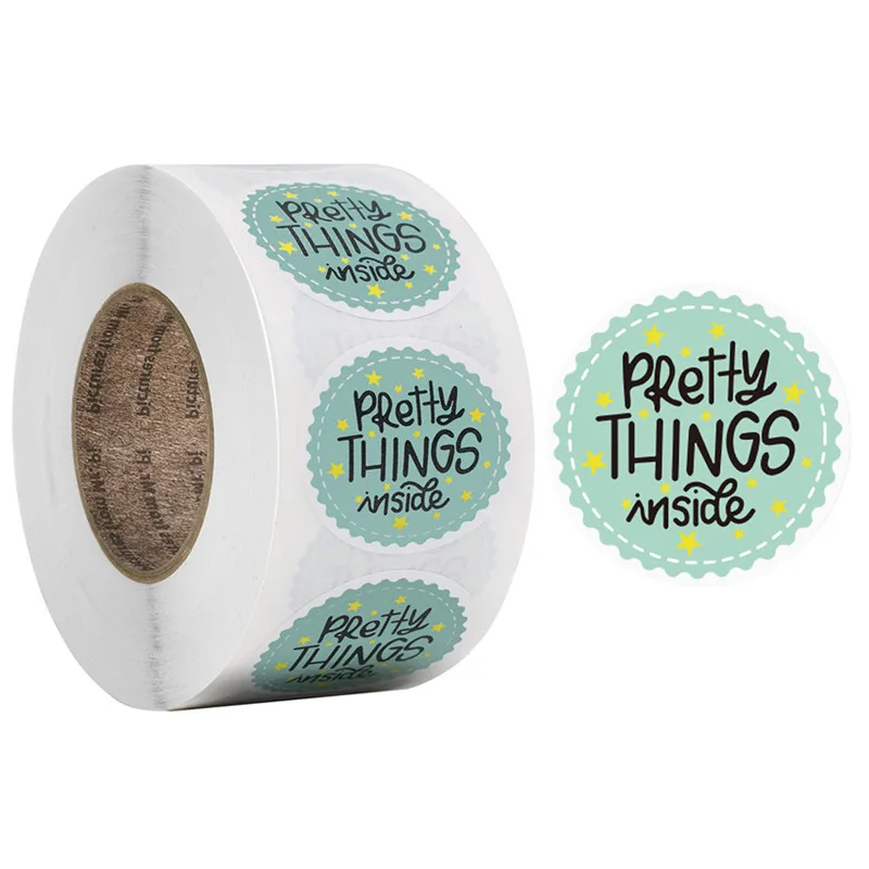 500 шт. рождественские подарки герметичные наклейки спасибо люблю дизайн Женский