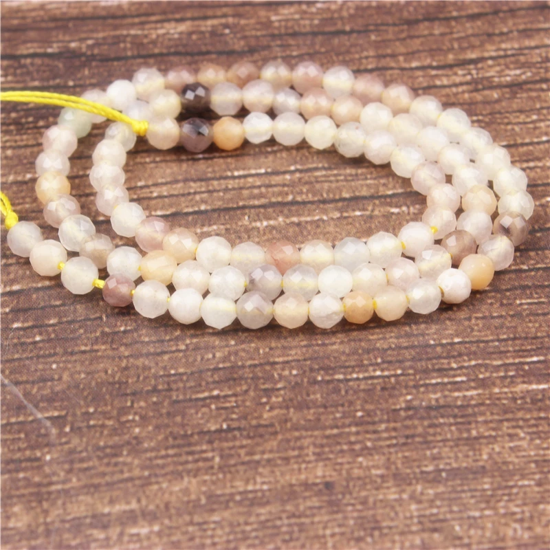 

LanLi 4mm Colour crystal small beads fashion jewelry interval loose beads DIY bracelet necklace earrings and accessories
