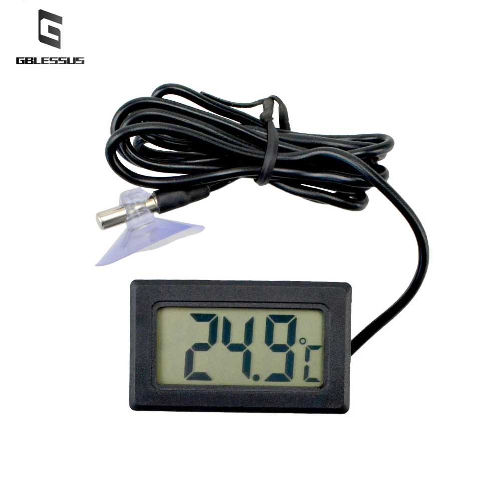 embedded mini lizard tortoise horned frog reptile pet breeding box electronic digital display thermometer tpm 25 free global shipping