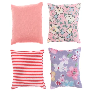 2 шт. милые подушки с цветами для дивана кушетки для кукольного домика 112 кукольный домик миниатюрная мебель игрушки