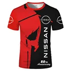 Футболка мужская с коротким рукавом, модная тенниска с логотипом Nissan Motor, повседневная майка в стиле хип-хоп, в стиле Харадзюку, европейские размеры 6XL, лето