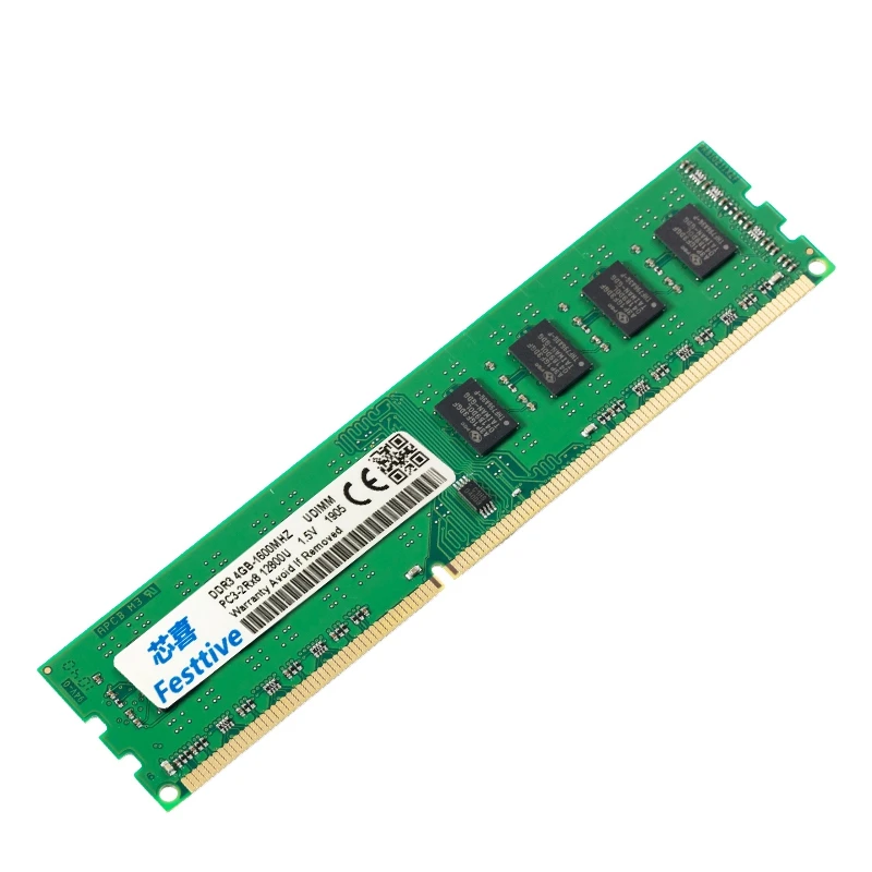 Festtive компьютер ram DDR3 память ddr для Intel и AMD совместимая компьютерная карта памяти