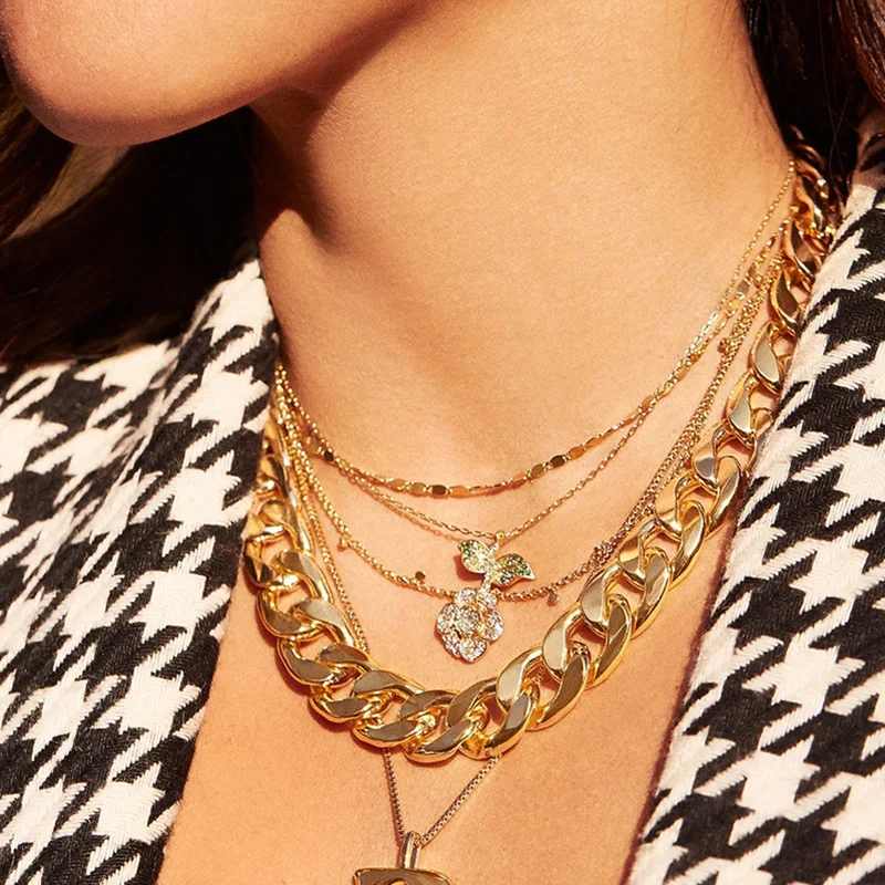 Модное женское ожерелье BA 2020 кабельная цепь из цинкового сплава в богемном стиле