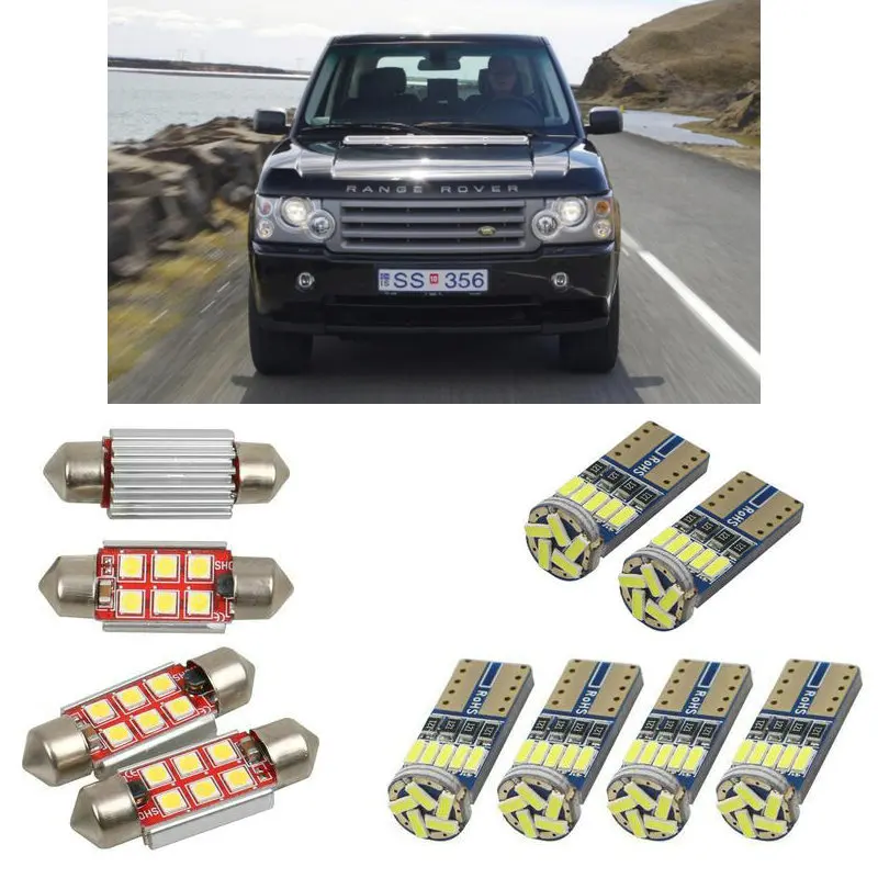 

Interior led Car lights For Land Rover range rover mk3 L322 bulbs for cars License Plate Light 14pc