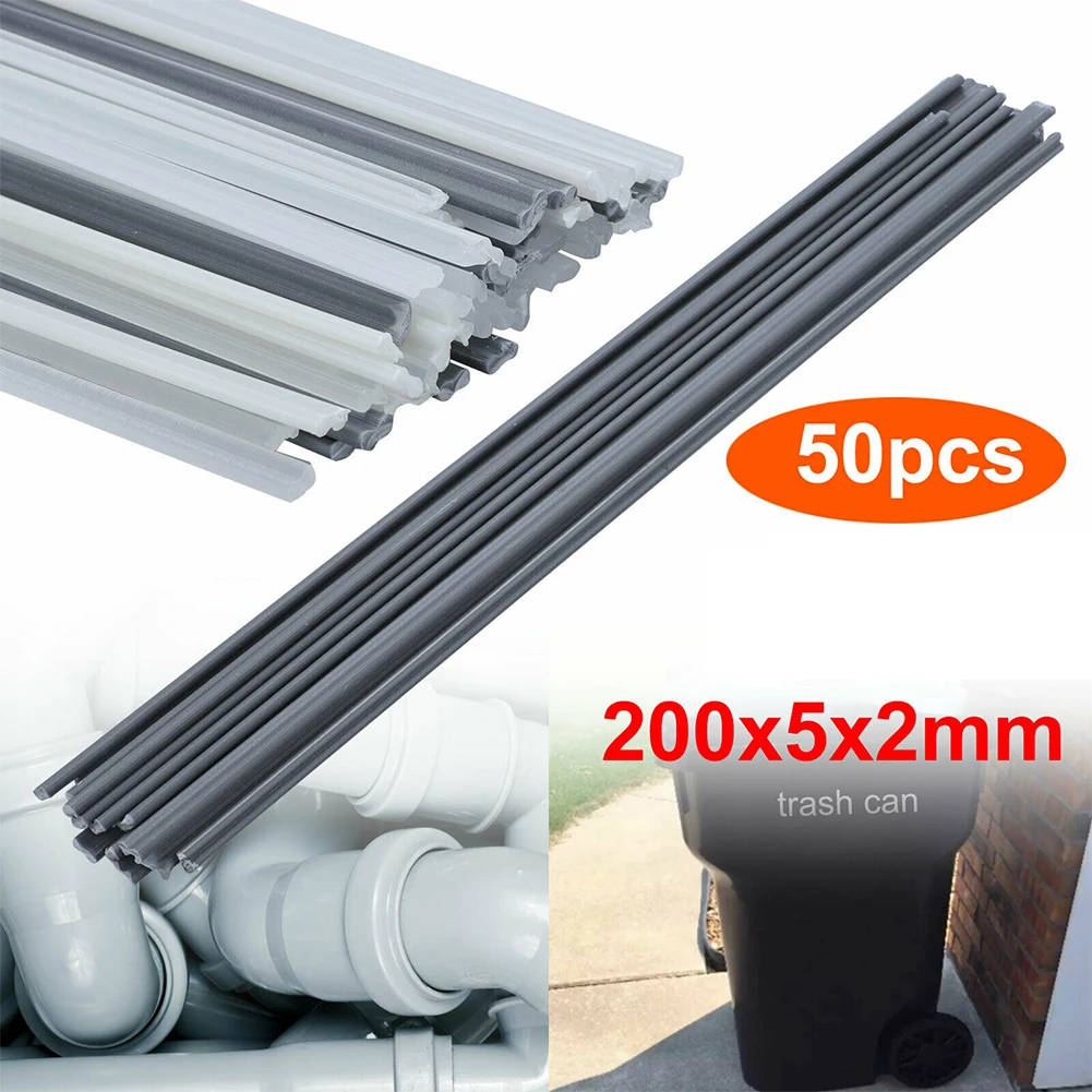 

50pcs 7.9inch Plastic Welding Rod Water Tank DIY Soldering Sticks Non-toxic Tasteless Multipurpose Practical Car Bumper Dustbin