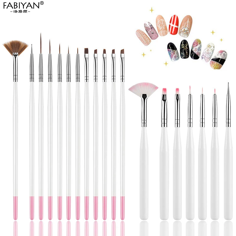 Кисти для дизайна ногтей 19 шт. | Красота и здоровье