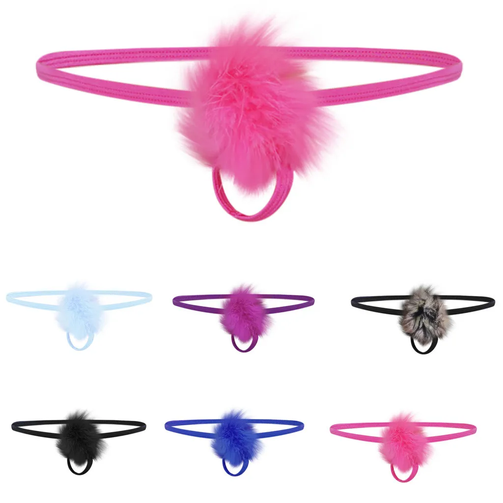 Стринги мужские из искусственной шерсти стринги с Т образной задней частью микро