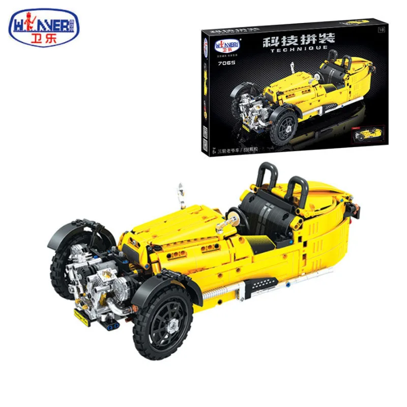 838 шт Technic/электронные блоки моделирование трехколесный симулятор автомобиля