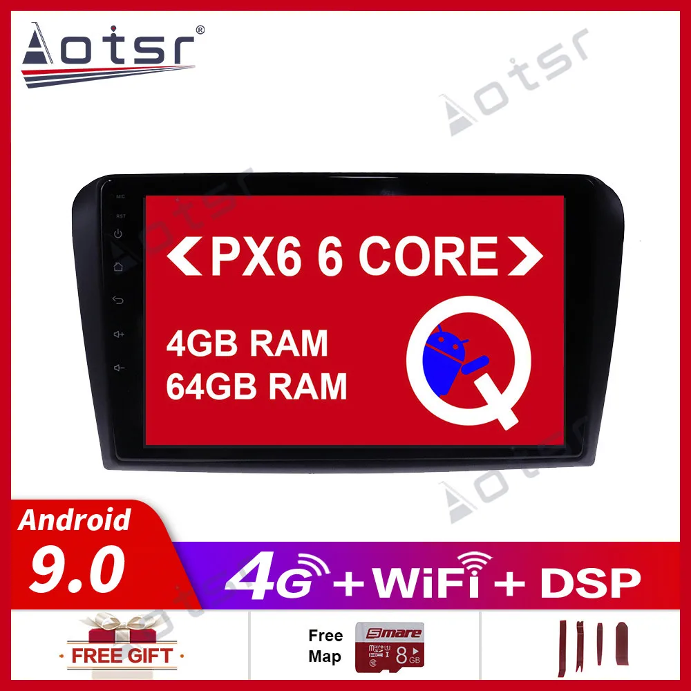 Android 10.0 GPS Navigation Radio Player for Mazda 3 2006-2011 Video Stereo Headuint free gps map Built in Carplay dsp | Автомобили и