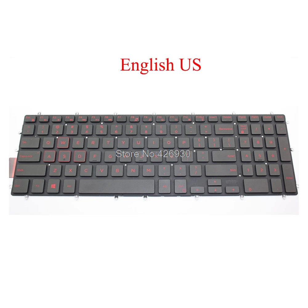 

Backlit US Keyboard For DELL For Inspiron 5565 5567 7566 7567 7577 5765 5767 7773 7778 7779 5570 5575 5770 5775 7570 3590 Red