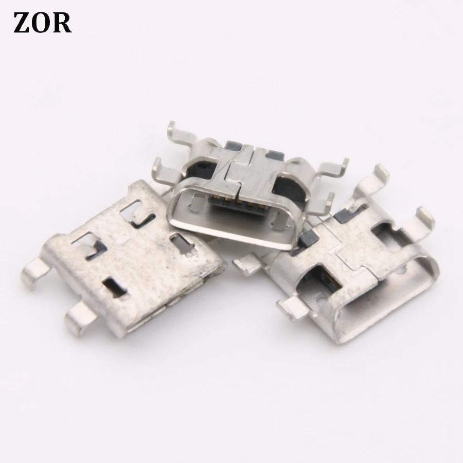 2PCS 5pin Micro USB jack charging port socket connector Bevel mouth For Pournelle PLOYER MOMO mini P707 | Мобильные телефоны и