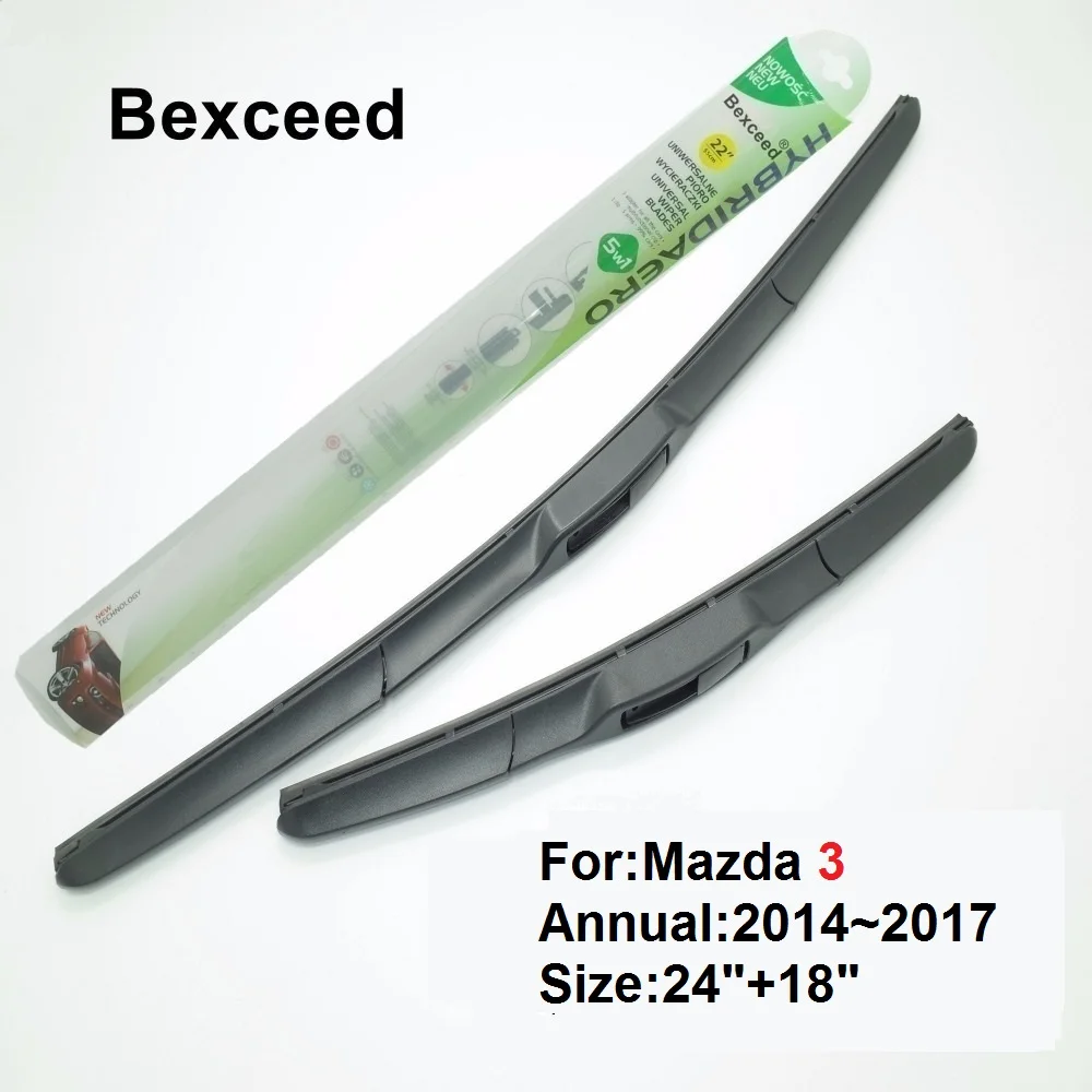 Гибридная щетка стеклоочистителя для Mazda 3 Bexceed лобовое стекло автомобиля 24 дюйма