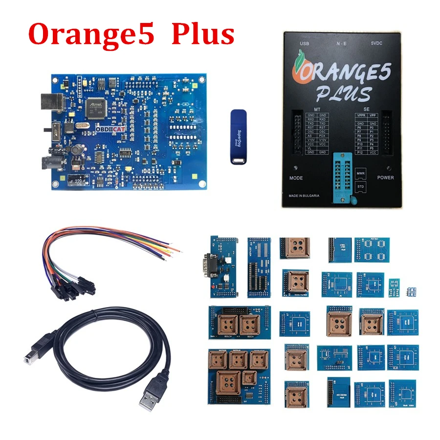 Хорошее качество OEM Orange5 plus v1.35 программист оранжевый 5 с полным адаптером и