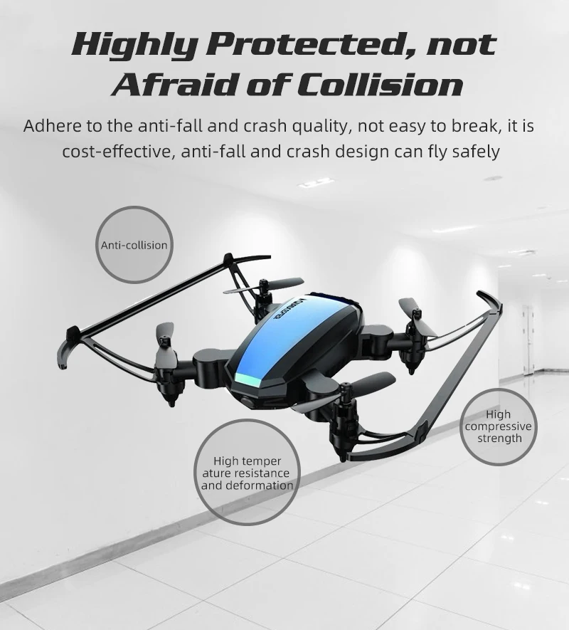 Global Drone GW125 мини Квадрокоптер, Радиоуправляемый вертолет, удерживающие высоту игрушки для детей, карманные Дроны для начинающих микро Дрон