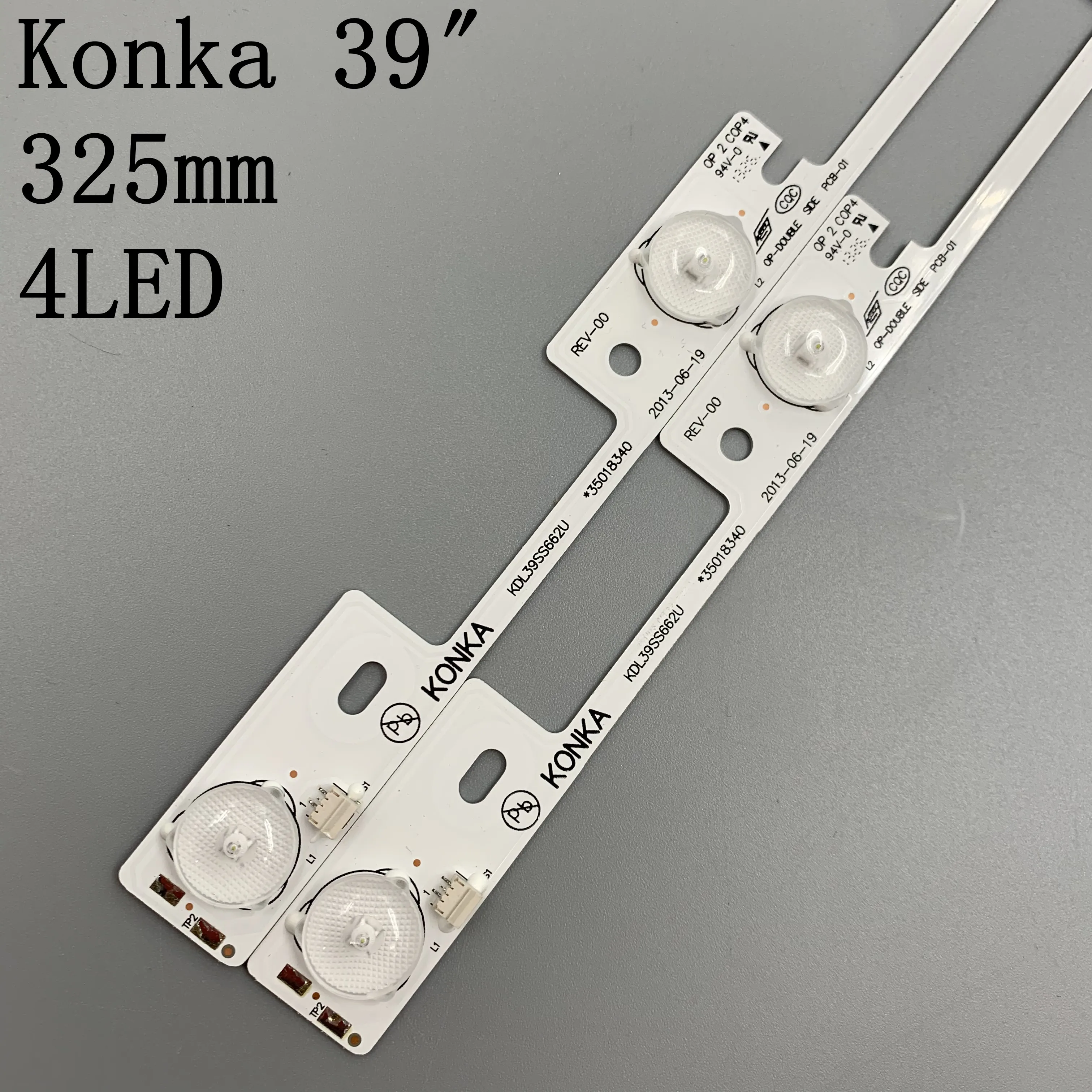 20 Pieces 4 LEDs* 6V LED backlight bar for Konka 39 inches TV KDL39SS662U 35018339 40 KDL40SS662U 35019864 327mm |